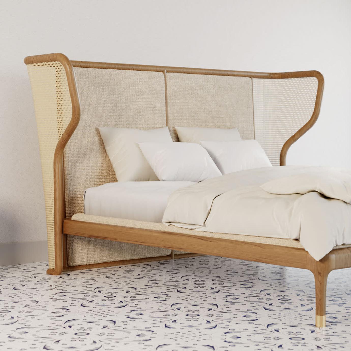 Joyce Ash Wood Handcrafted Bed