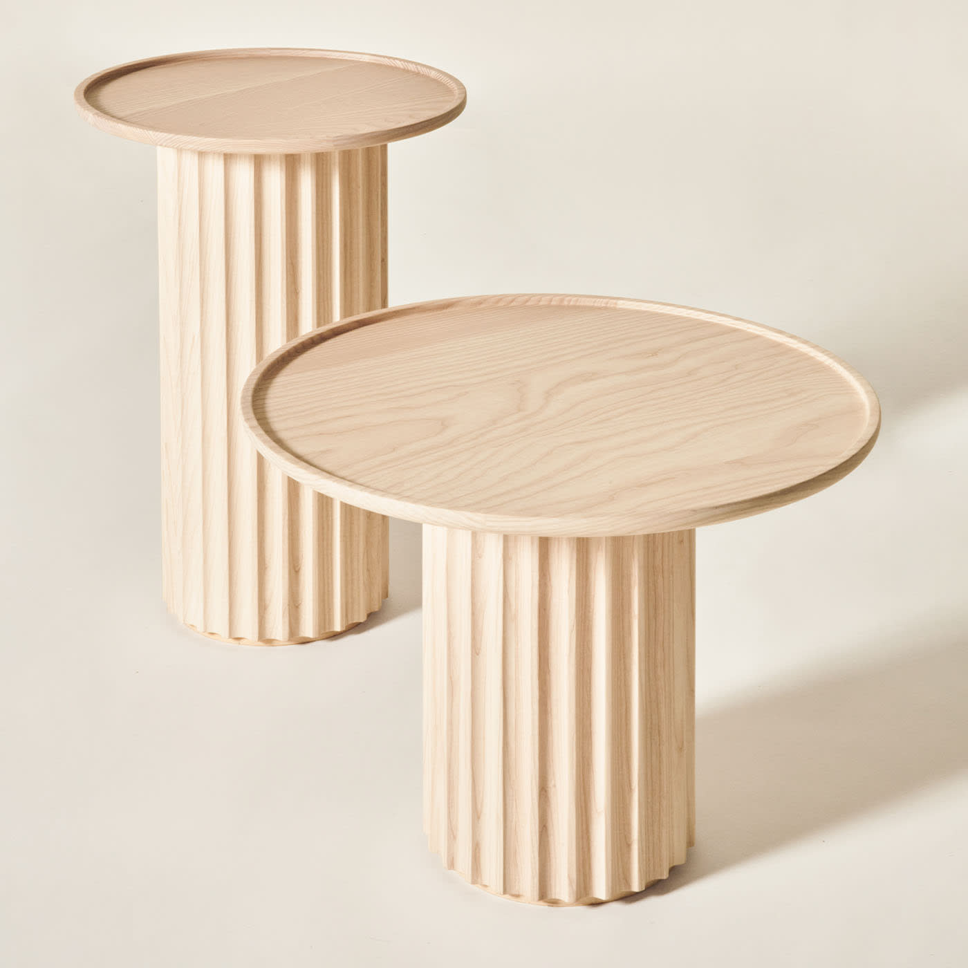 Capitello Natural Ash Coffee Table | Dimensions: Ø 55 cm