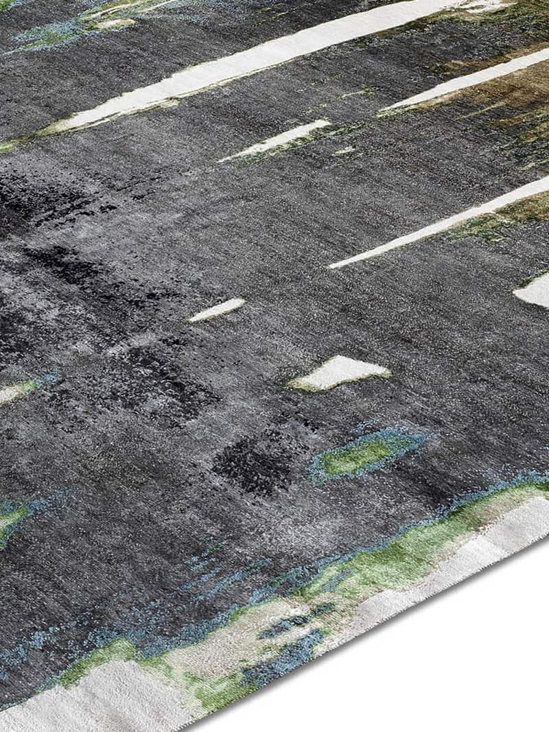 Black on Beige Rug | Size: 274 × 365 cm