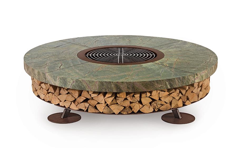 Ercole Fire Pit | Finishing: Green | Dimensions: Ø 150 cm