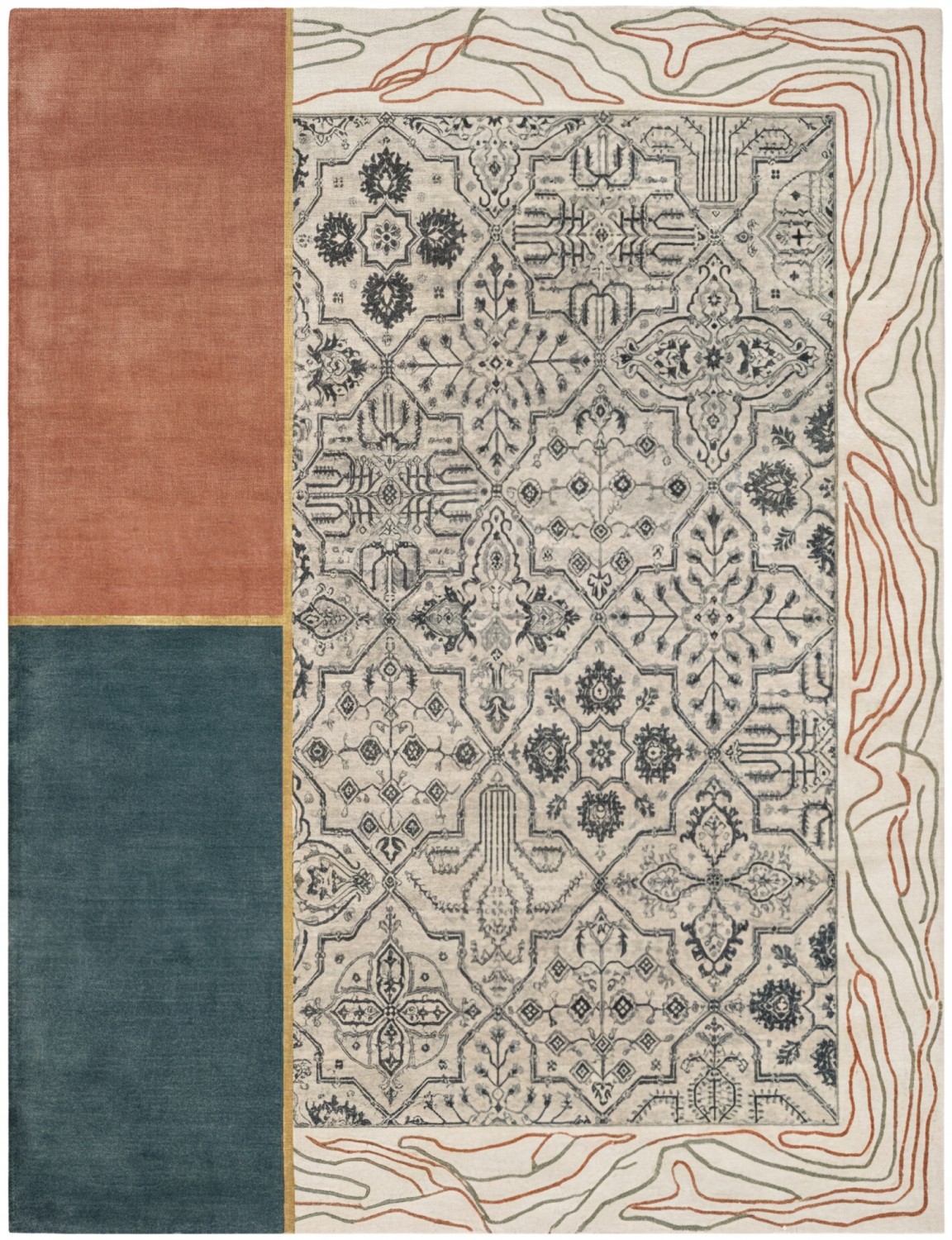 Heritage Panel Handcrafted Rug