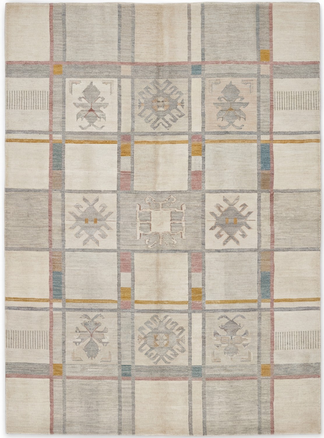 Grid Archive Handcrafted Rug
