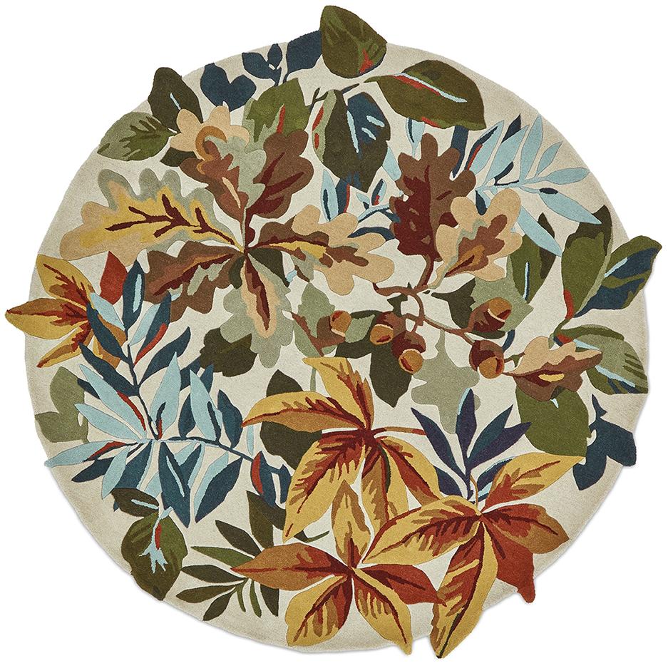 Robin's Wood Russet Round Rug | Size: Ø 200 cm