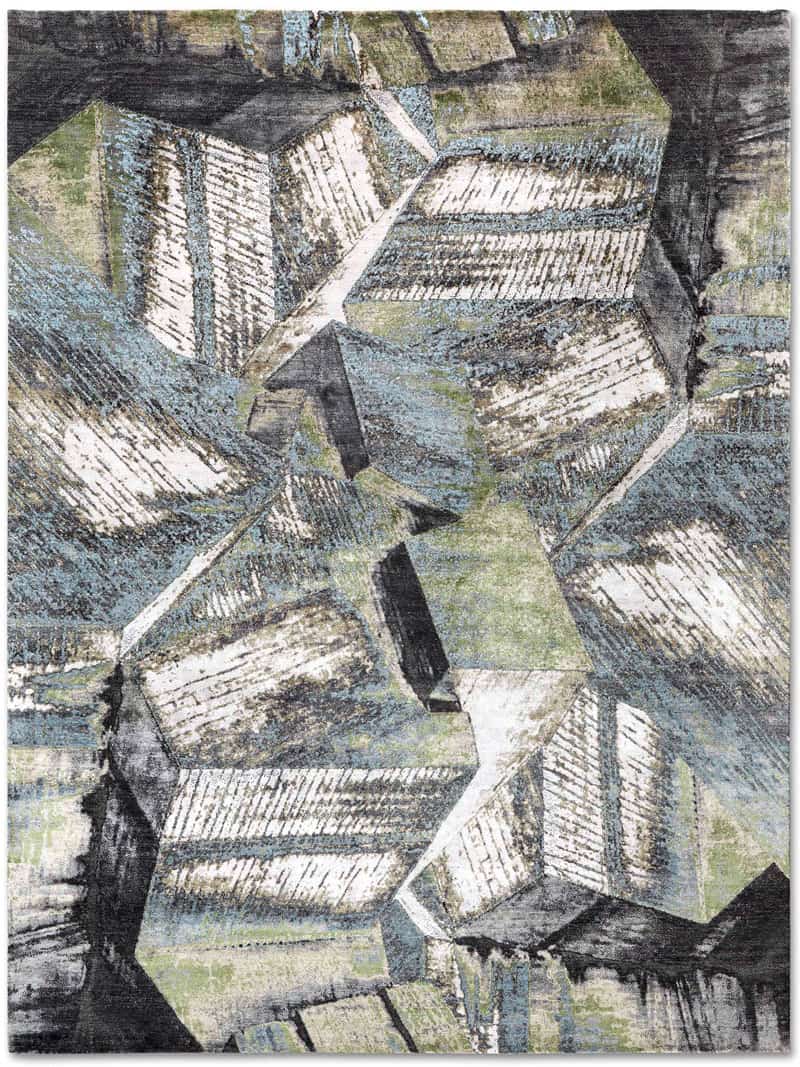 Brutalism Green Rug | Size: 305 × 427 cm