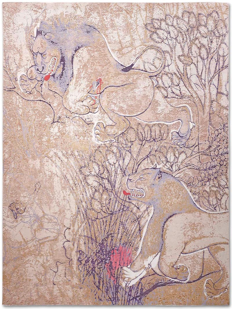 Two Lions Rug
