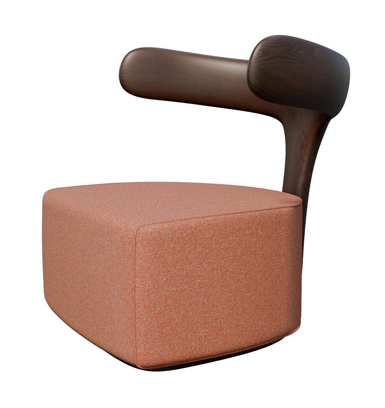 Moby Dick Terracotta Lounge Chair