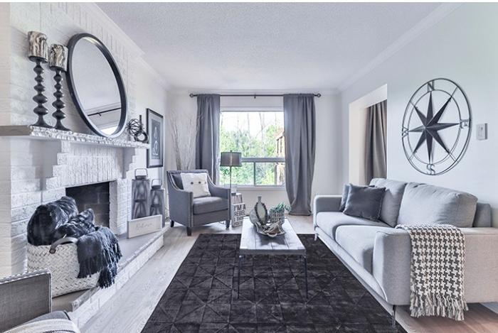 Triangles Anthracite Rug | Size: 200 × 300 cm