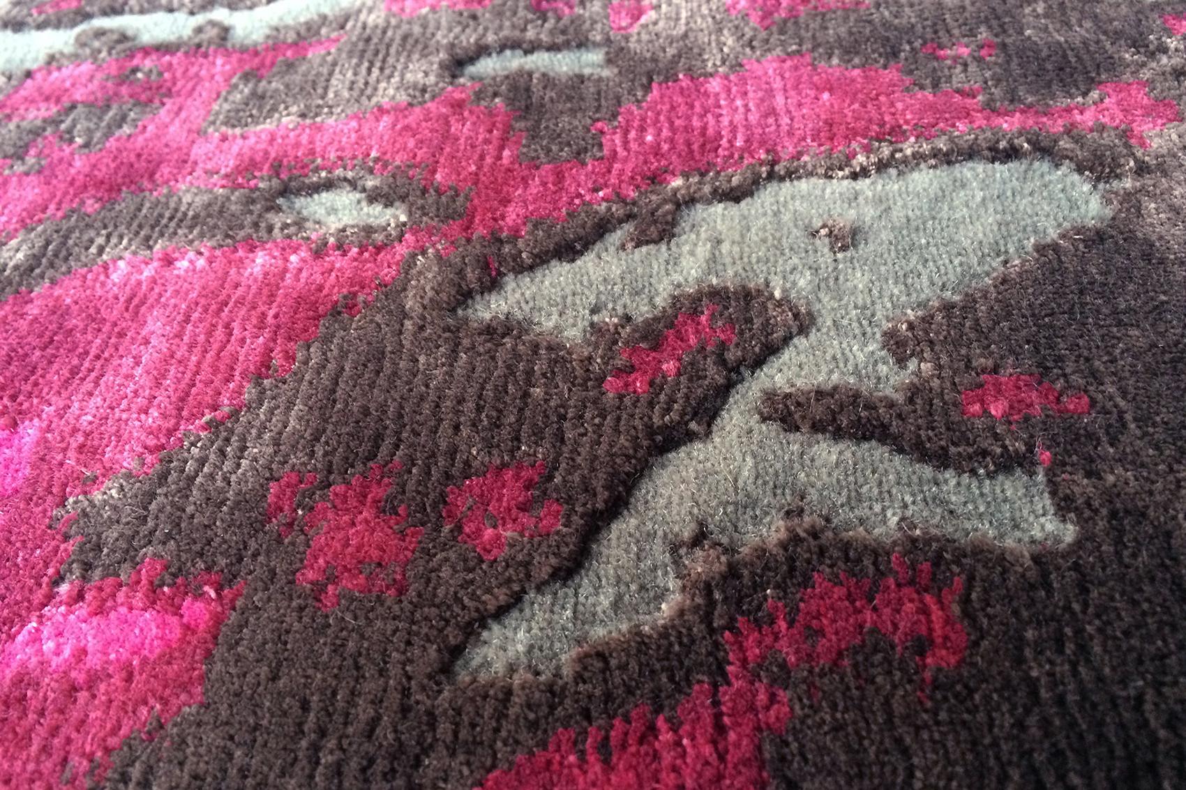 Grass Pink Fuchsia Rug | Size: 200 × 300 cm