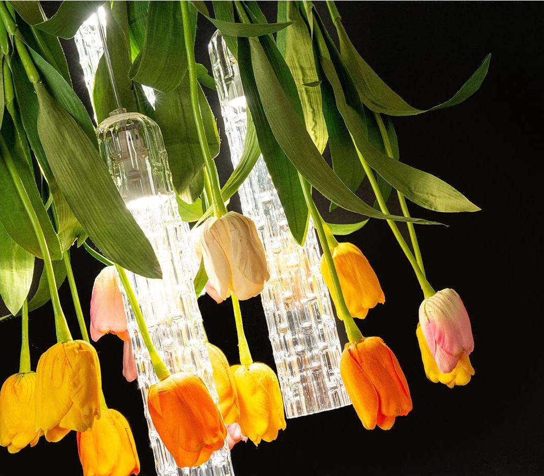 Tulip Small Round Artisan Chandelier
