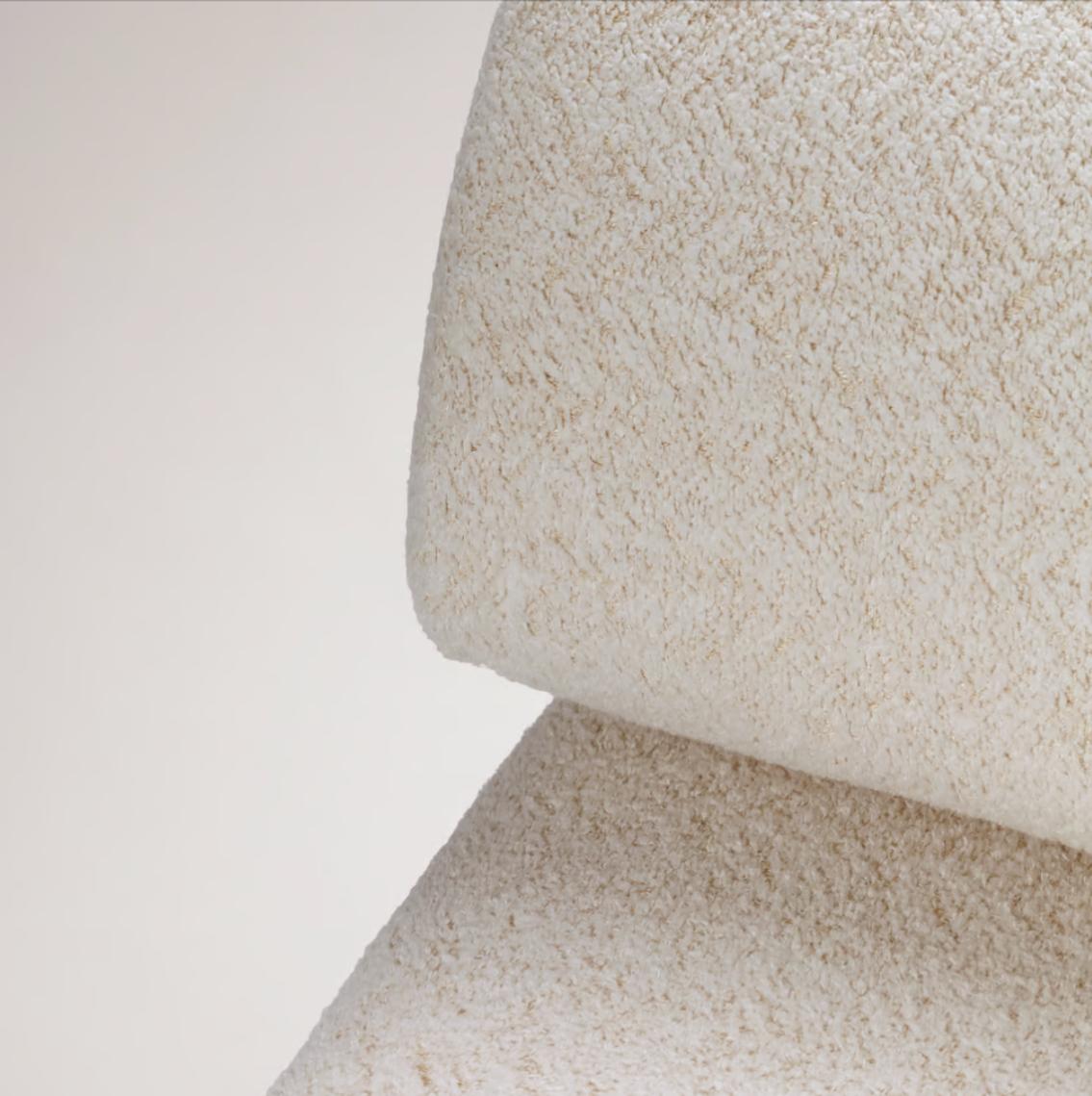 Carmel Modern White Armchair