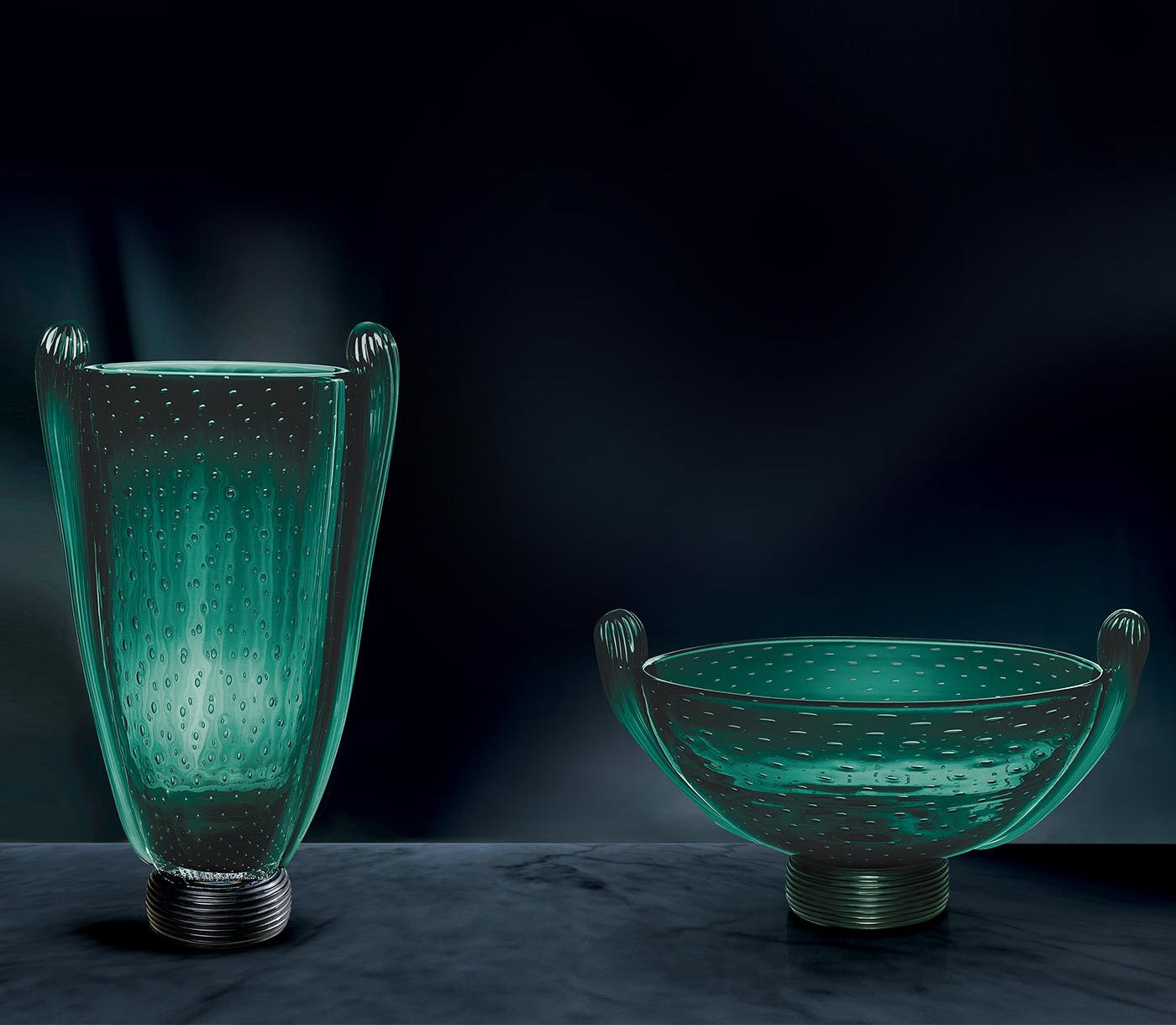 Artisan Murano Glass Vase