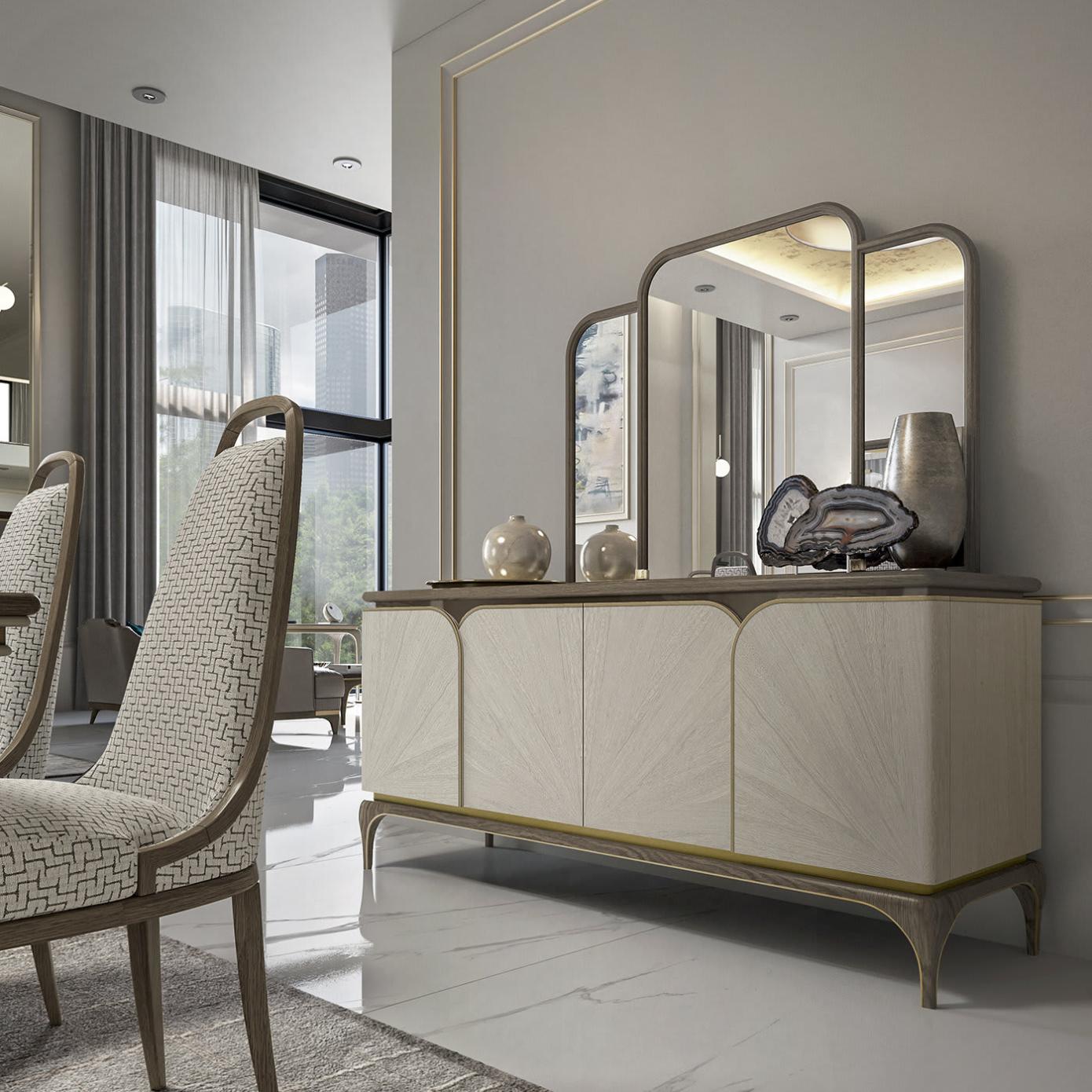 خزانة جانبية إيطالية «دي لوكس» | التكوين: With Mirror خزانة جانبية إيطالية «دي لوكس» | التكوين: With Mirror