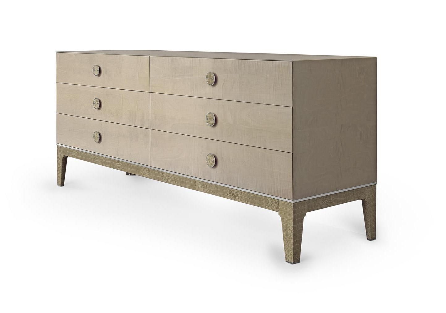 Mplace Dresser with Leather Legs