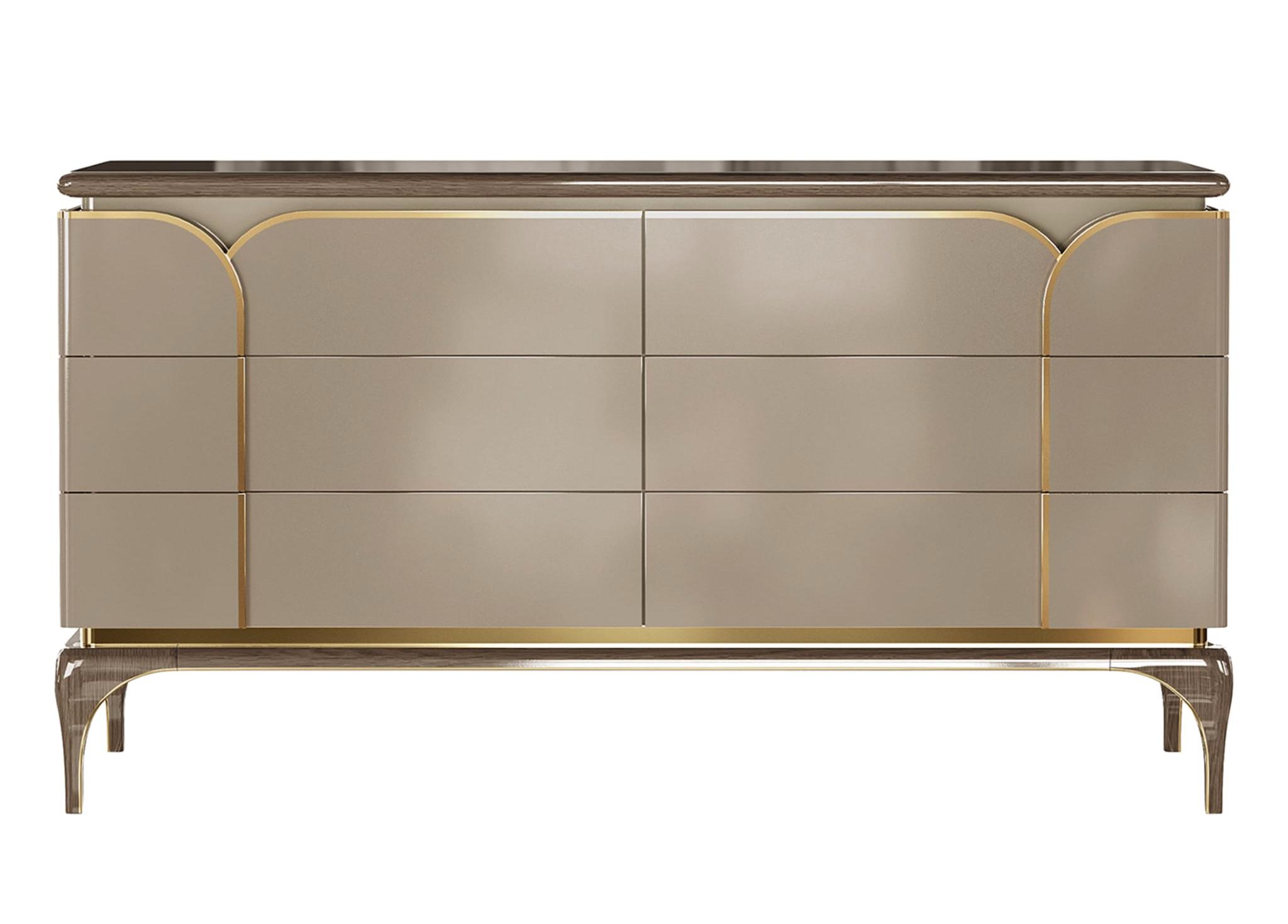 Luxury 4-Door Dresser | Configuration: Without Mirror Luxury 4-Door Dresser | Configuration: Without Mirror
