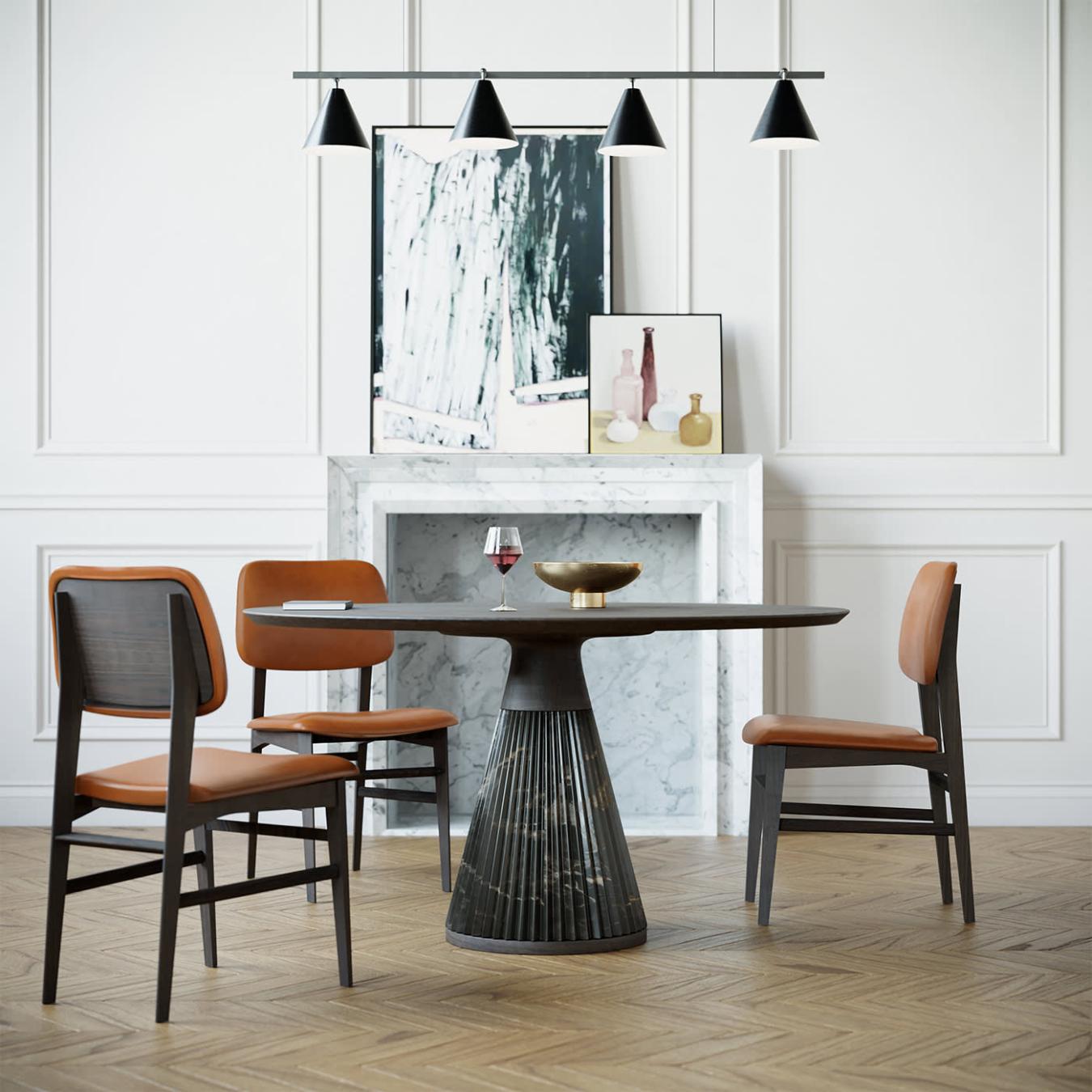 Savina Italian Leather Chair