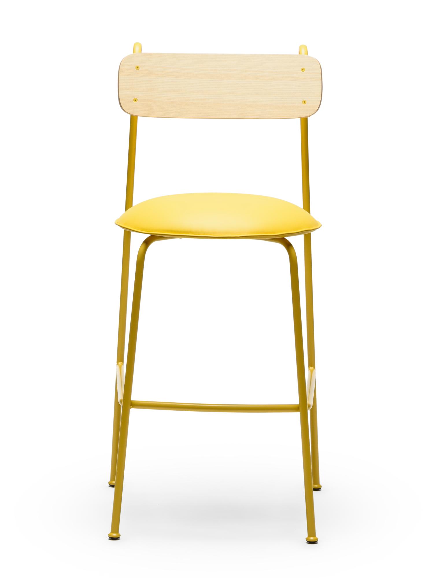 Lena Yellow Ash Bar Chair