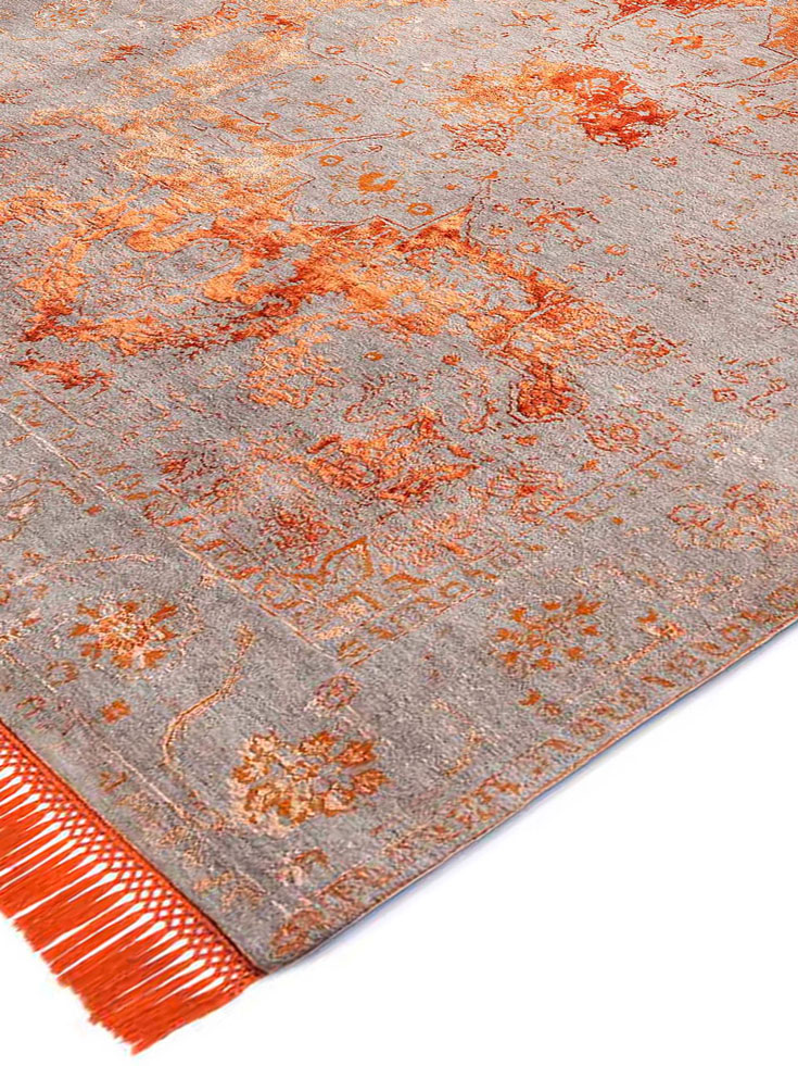 Copper Orange Luxury Rug | Size: 140 × 210 cm