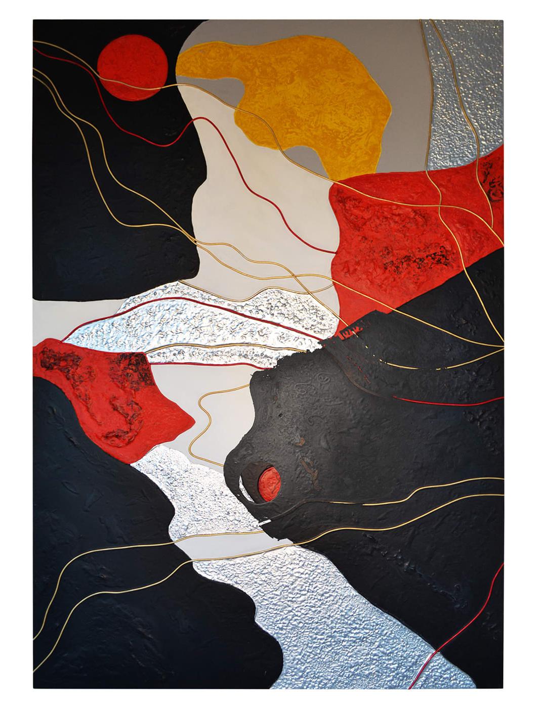 Philia Tryptich Crafted Wall Panel
