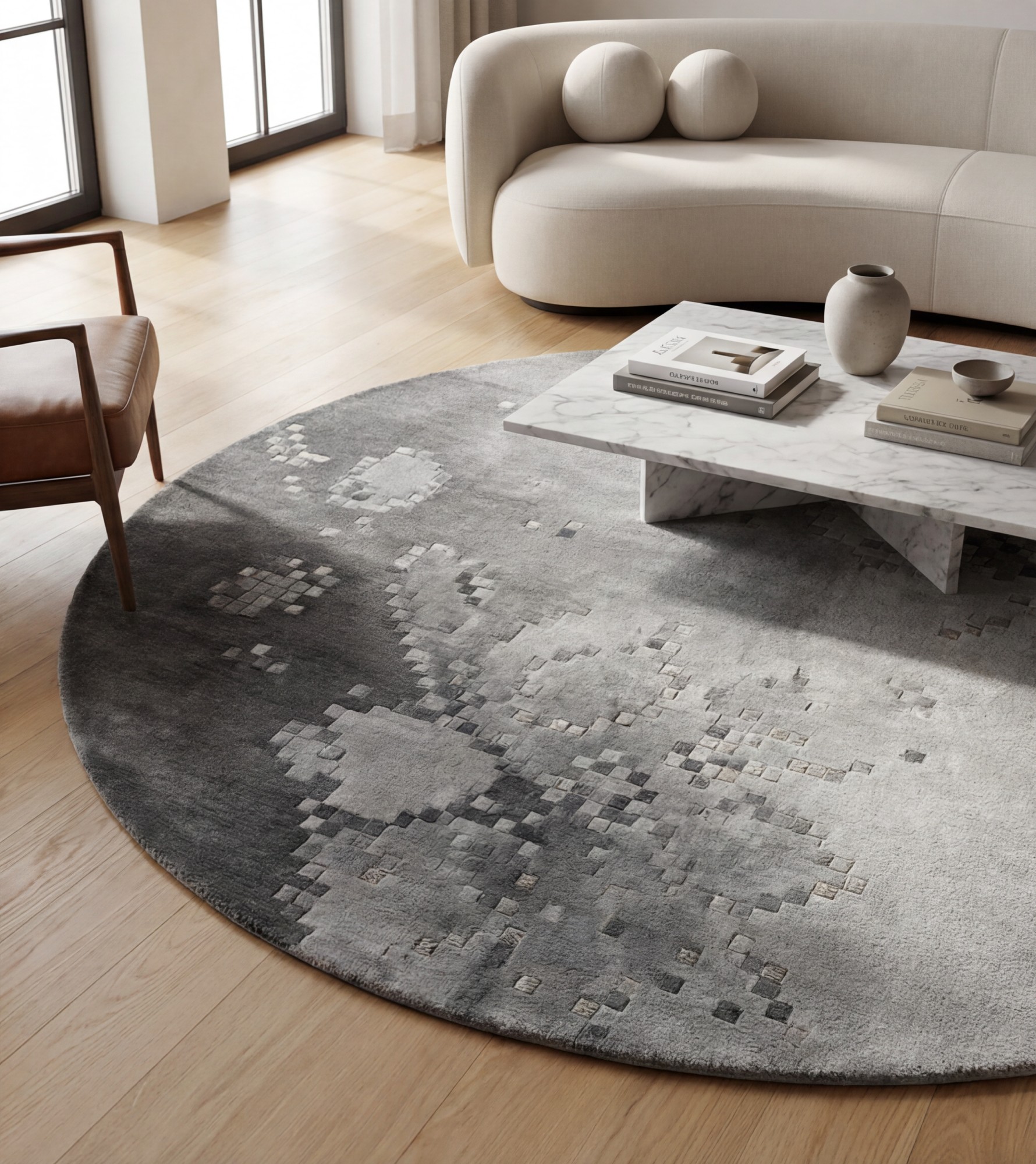 Stone Patina Handcrafted Rug