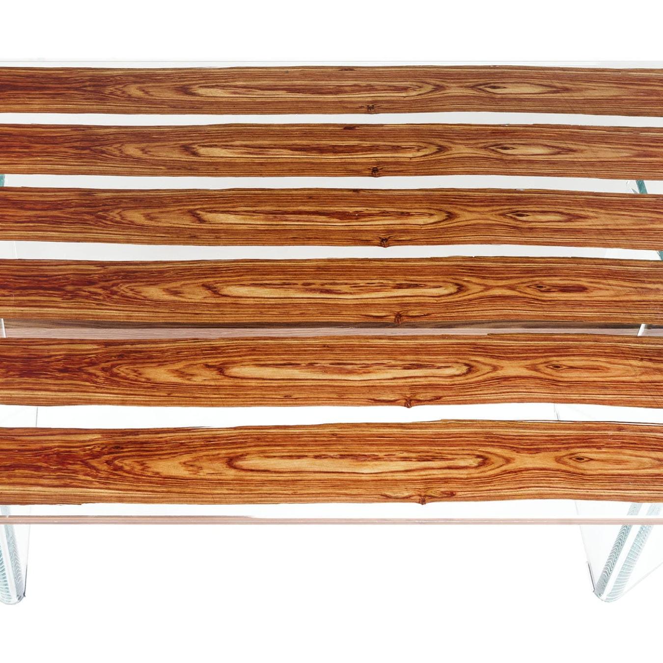 Parigi Wood and Glass Dining Table