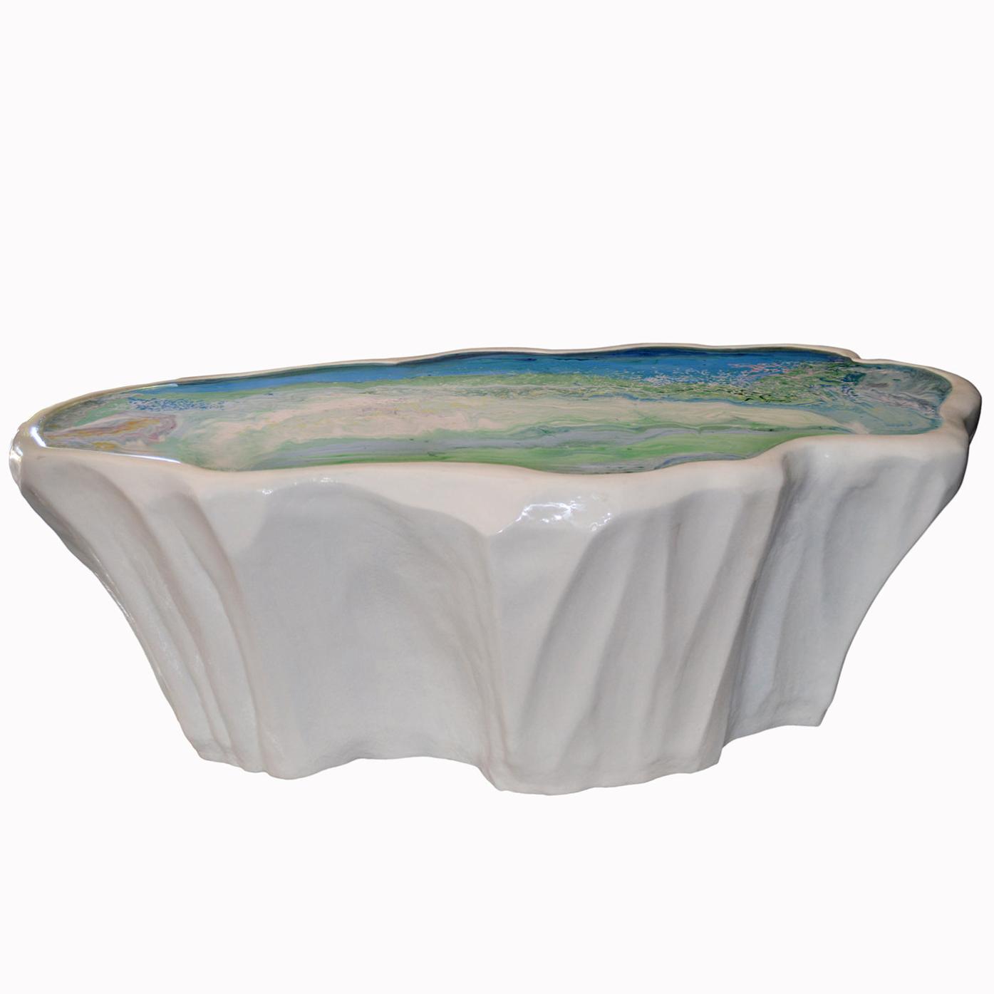 Iceberg Oval Crafted Coffee Table