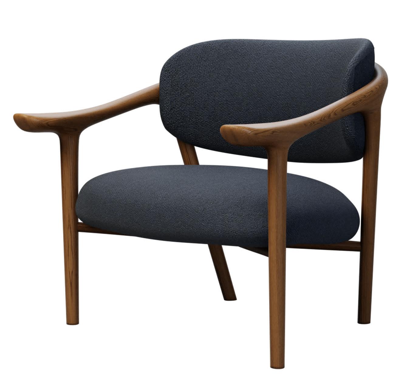 Aida Navy Lounge Chair