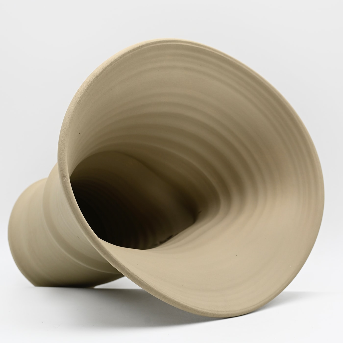 Beige Sculptured Vase