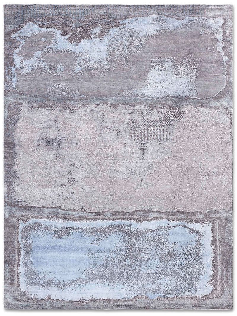 Light Blue Silver Rug | Size: 122 × 183 cm