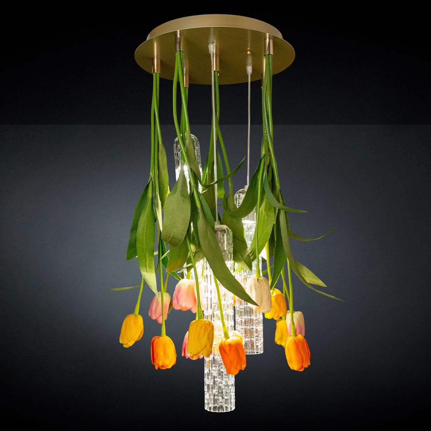 Tulip Small Round Artisan Chandelier