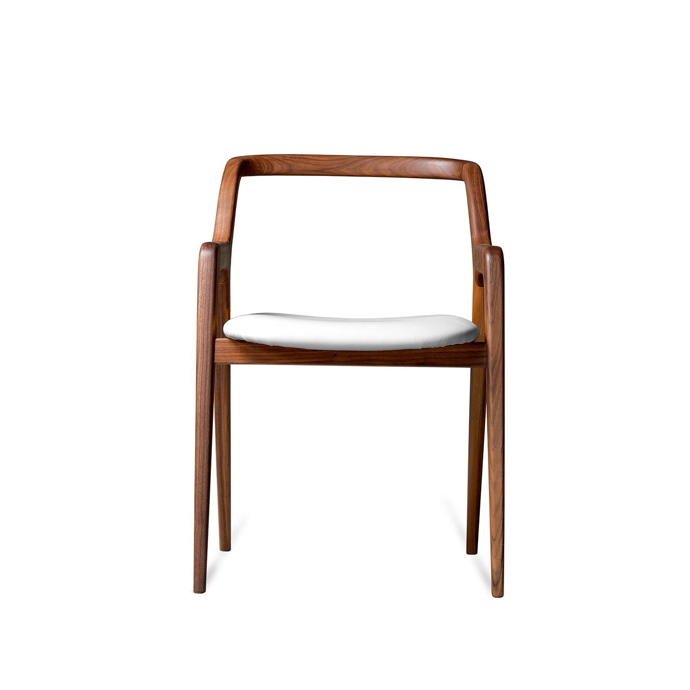 In Breve Natural Walnut Chair | Upholstery: Leather PANDORA 649
