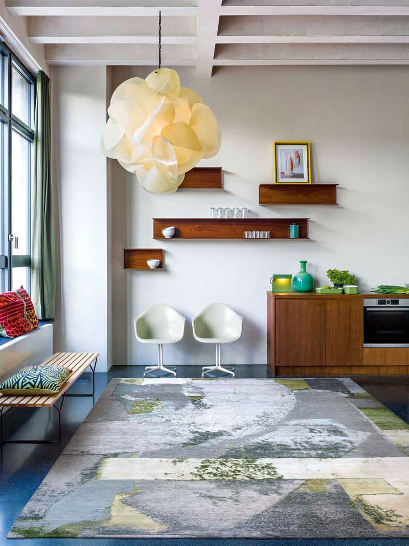 Green Rust Rug | Size: 122 × 183 cm