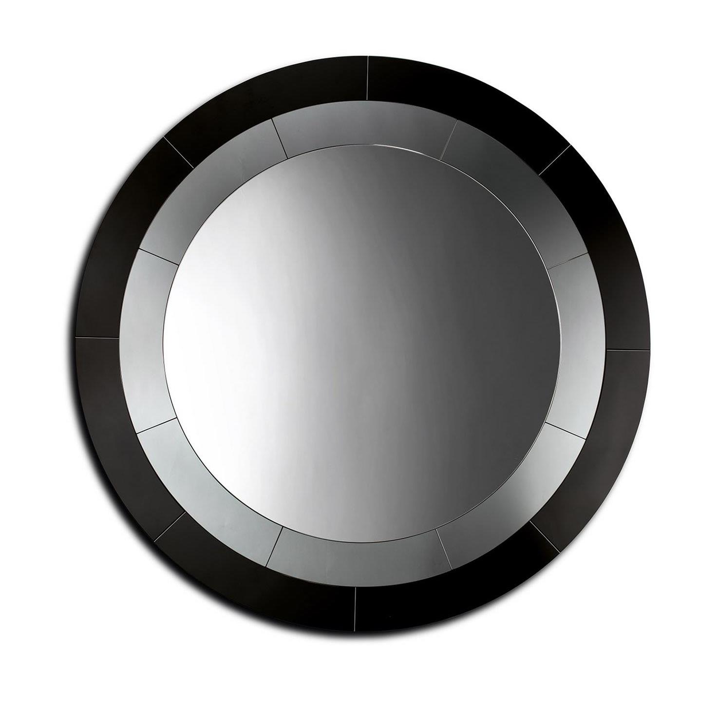 Smoke Glass Round Mirror