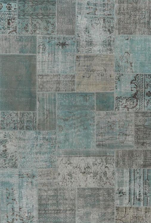 Jeans Blue Patchwork Rug | Size: 200 × 300 cm