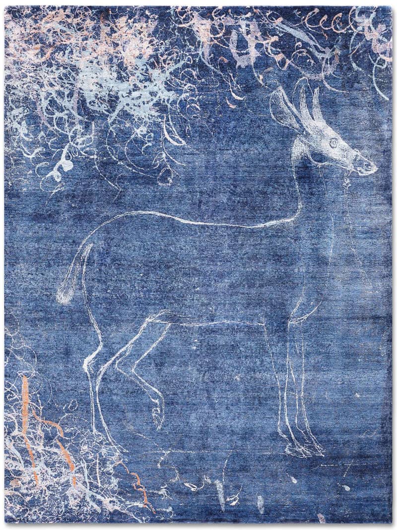 Antelope Blue Rug | Size: 122 × 183 cm
