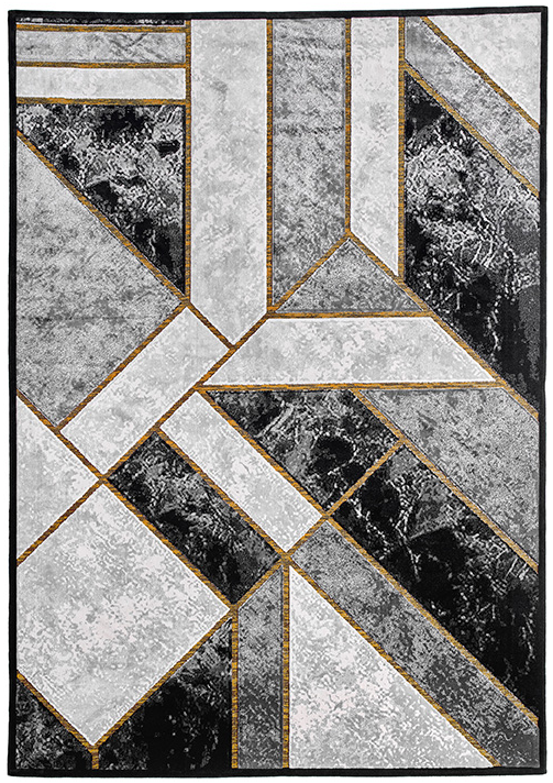 سجادة «غابرييل» رمادية مصمّم | المقاس: 195 × 280 cm