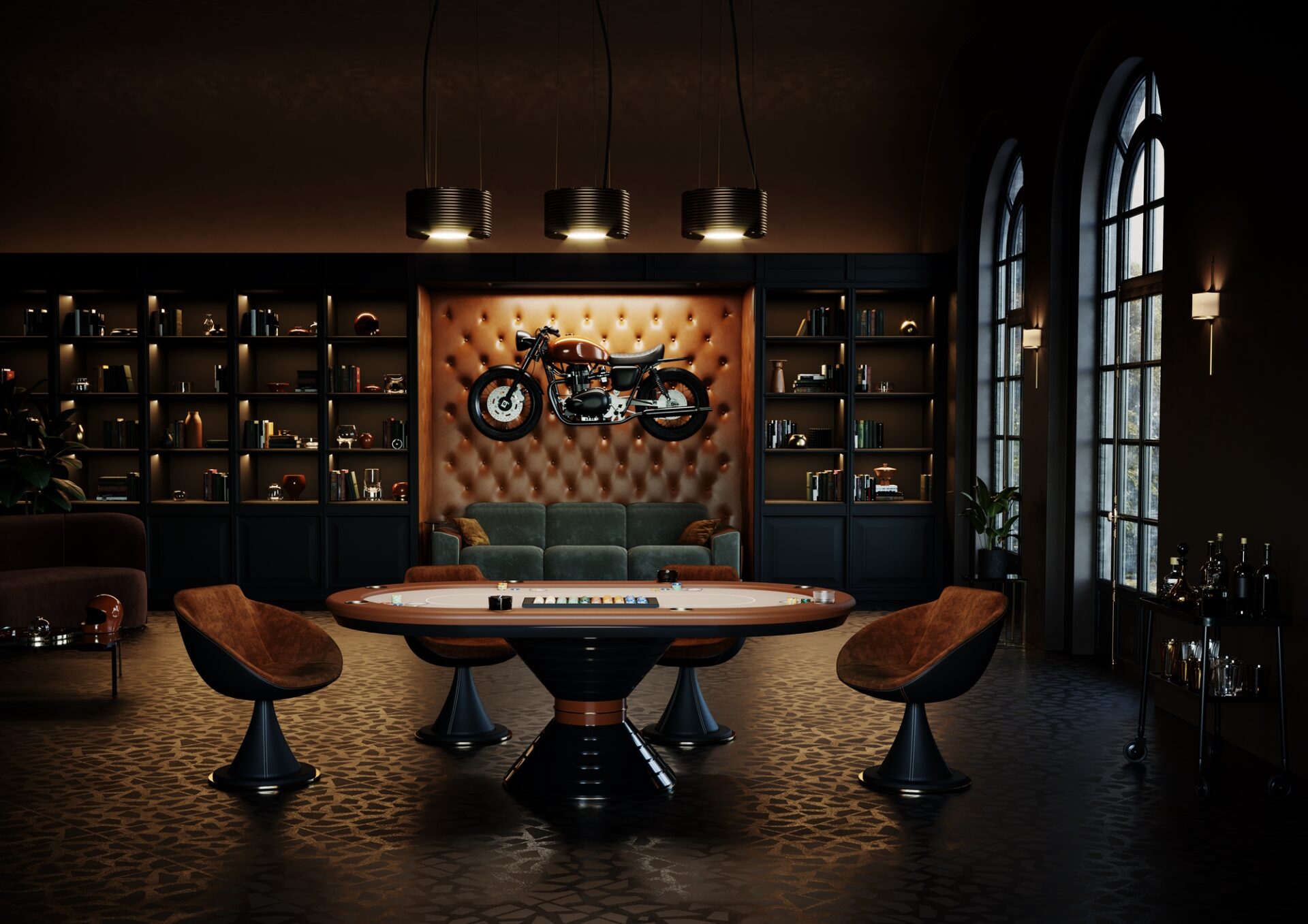 Italian Poker Table