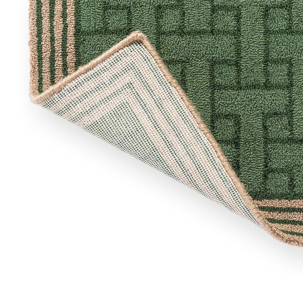 Monogram Green Outdoor Rug | Size: 160 × 230 cm