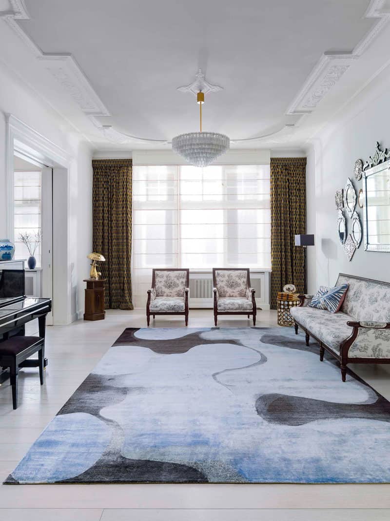 Blue Handmade Rug | Size: 305 × 427 cm