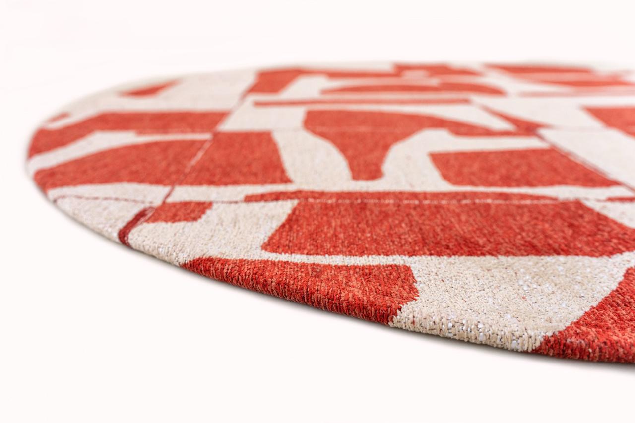 Rust Round Rug