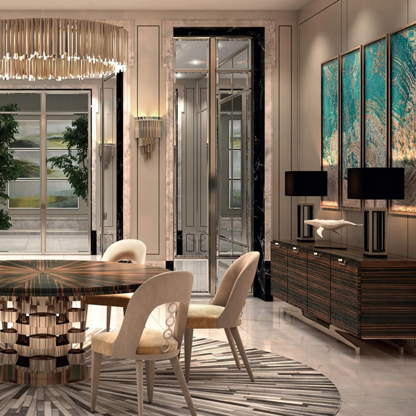 Wall Street Italian Sideboard | Finishing: Glossy Veneer | Dimensions: W 250 × D 53 × H 78 cm