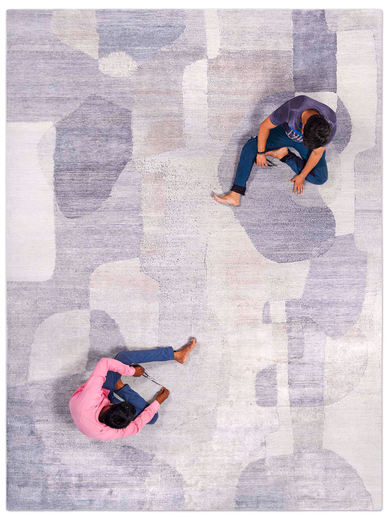 Silver Blue Rug