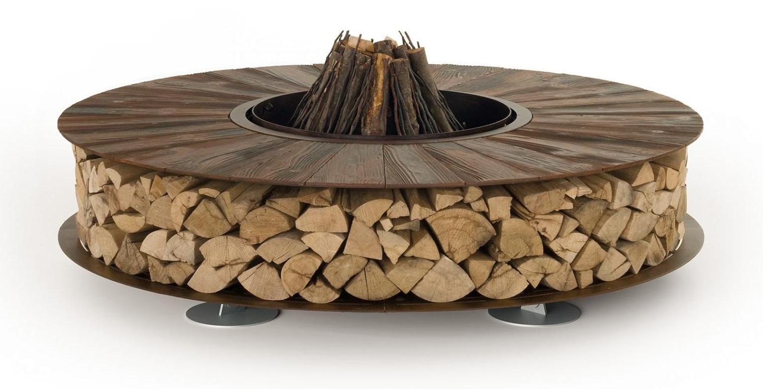 Zero Texture Fire Pit | Finishing: Iron Corten | Dimensions: Ø 150 cm