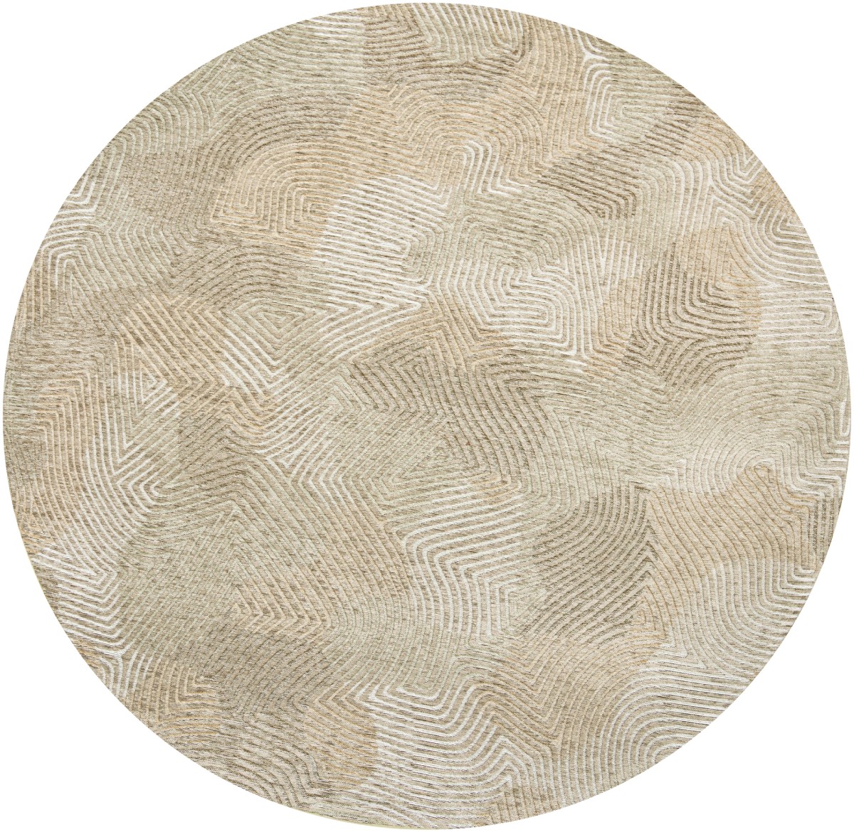 Shell Beige Round Rug | Size: Ø 140 cm
