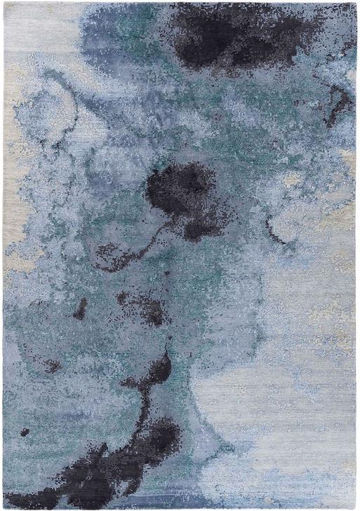 Abstract Blue Rug