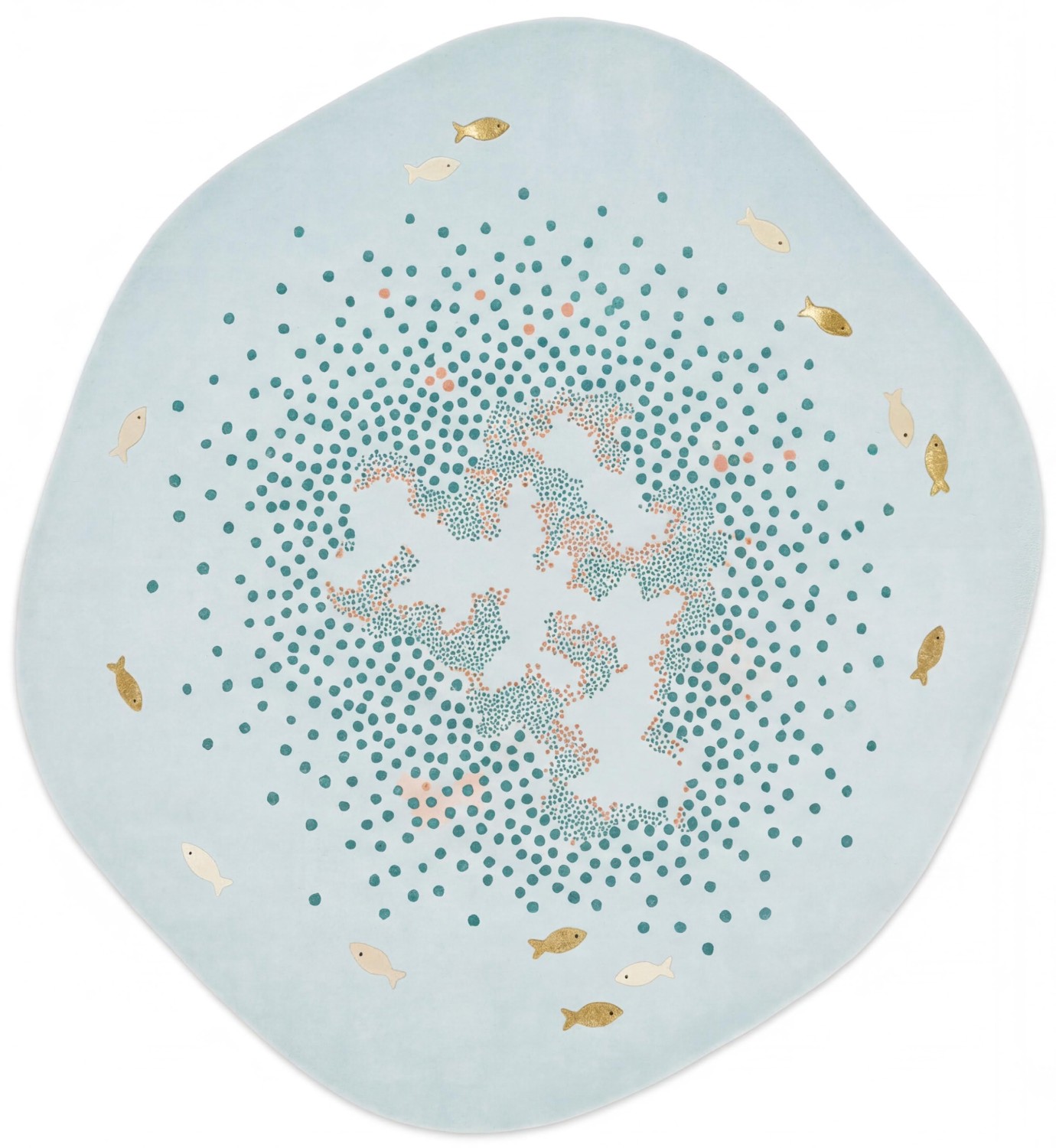 Halo Aqua Designer Rug