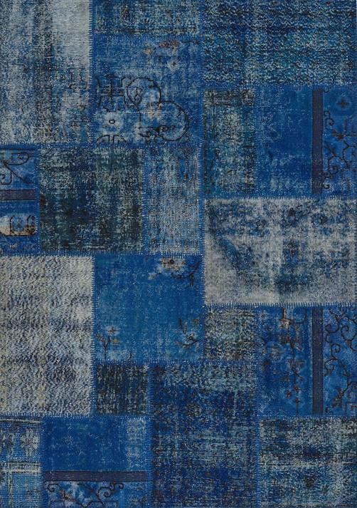 سجادة «دارك بلو» باتشوورك | المقاس: 275 × 365 cm