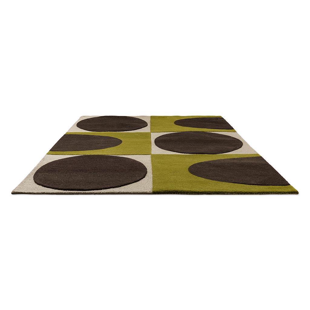 Spot Square Walnut Lichen Premium Rug