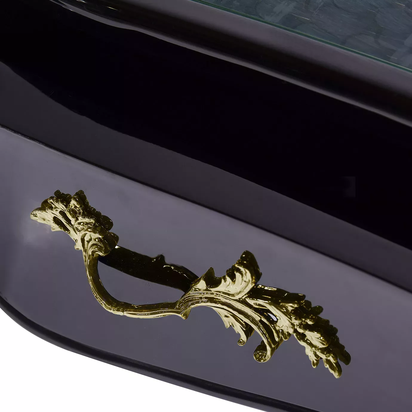 Exotic Peacock Feather Ormolu Desk