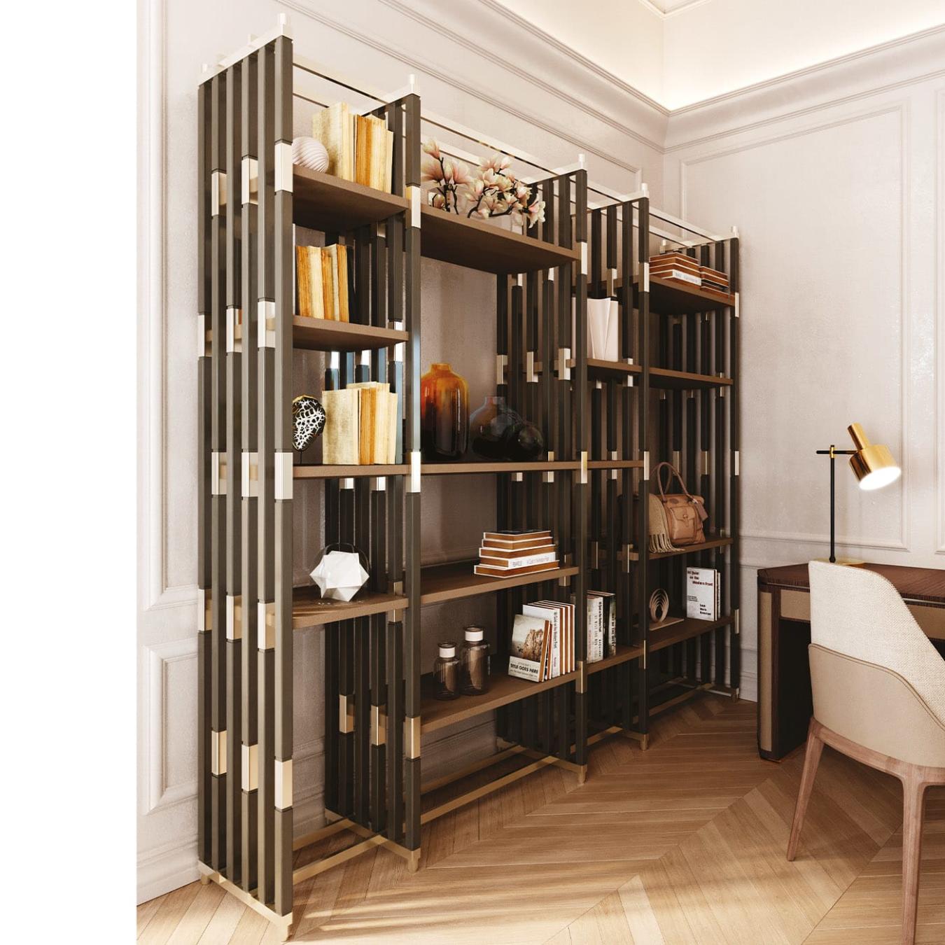 مكتبة «بونيا» | التكوين: C | التشطيب: Glossy Lacquered
