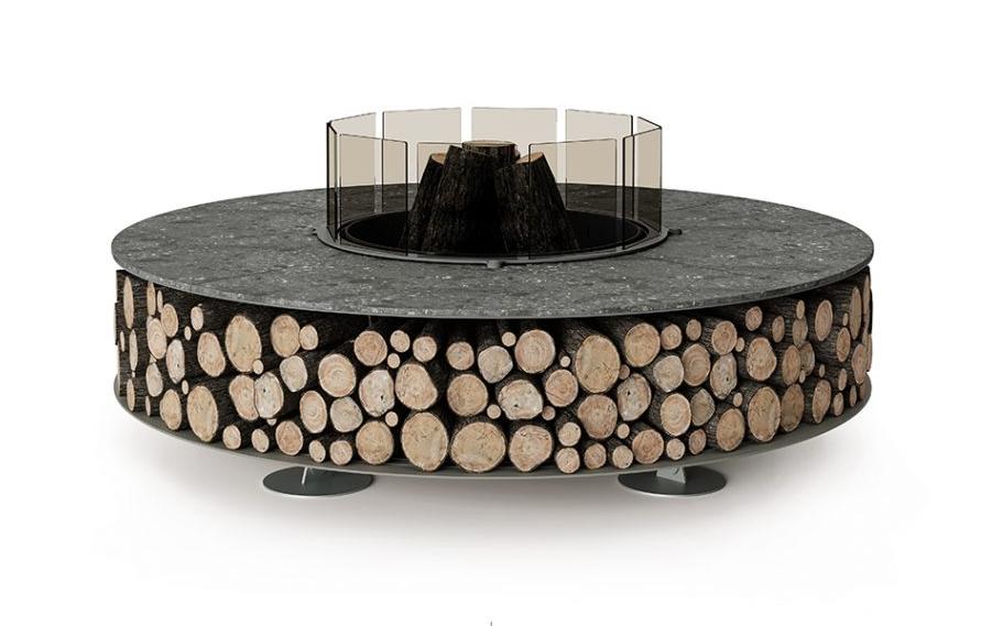 Zero Keramik Fire Pit | Finishing: Arlecchino | Dimensions: Ø 200 cm